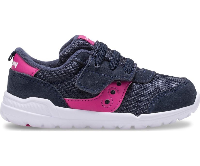 Kids' Saucony Jazz Riff Sneakers Navy / Pink | Singapore 734YXFU